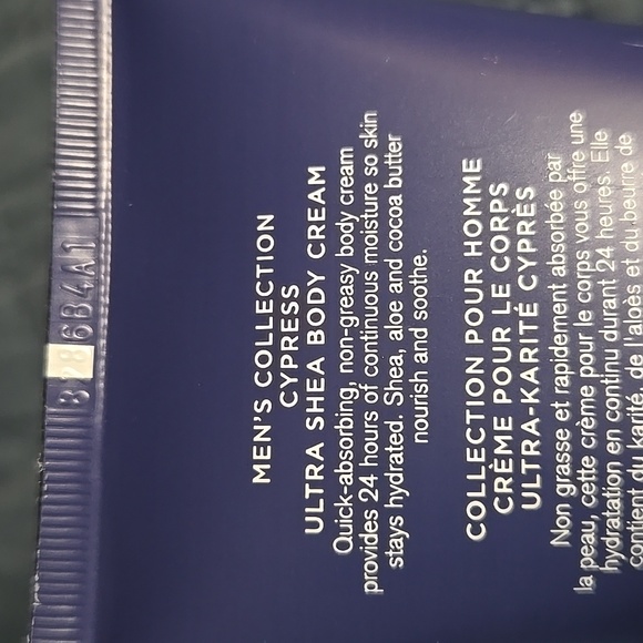 BATH AND BODY WORKS CYPRESS MEN'S BODY CREAM - ONE 8 OZ TUBE - Picture 2 of 2